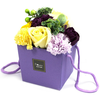 Soap Flower Bouquet - Purple Flower Garden