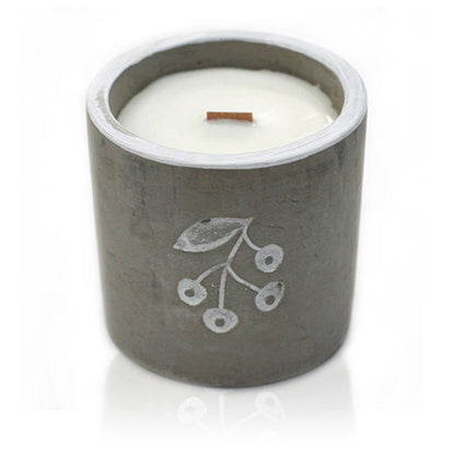 Wooden Wick Candle Med Pot - Berrys - Juniper and Sweet Gin