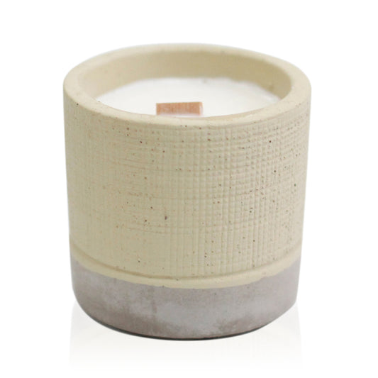 Grey Coffee Wooden Wick Candle