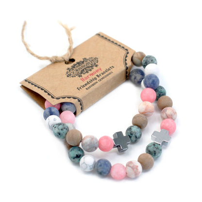 Gemstones Friendship Bracelets - Rainbow Gemstones