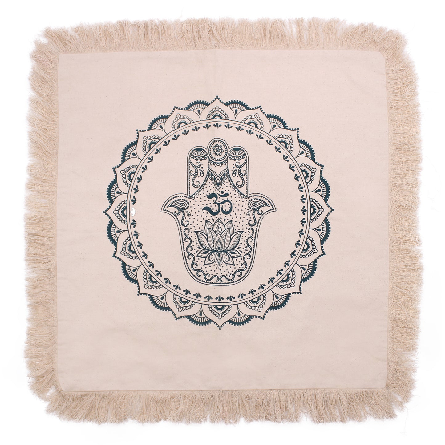 Hamsa Mandala  Cushion - 60x60cm - green