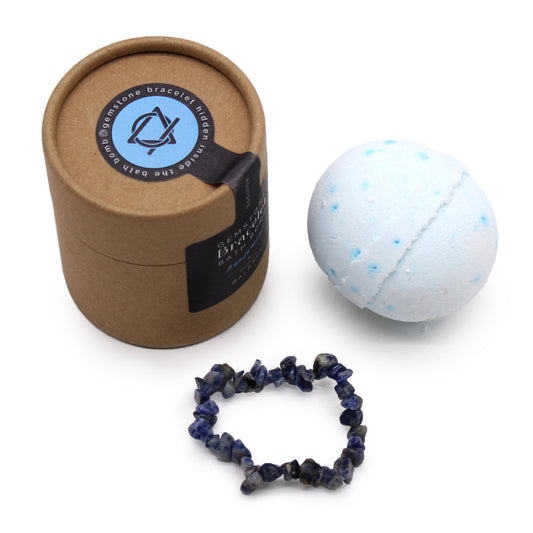 Sodalite Gem Bracelet Bath Bomb