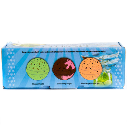 Set of Three Mojito Bath Bombs