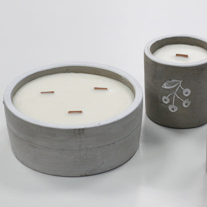 Wooden Wick Candle Med Pot - Berrys - Juniper and Sweet Gin