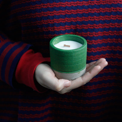 Green Sea Moss and Herbs Wooden Wick Candle