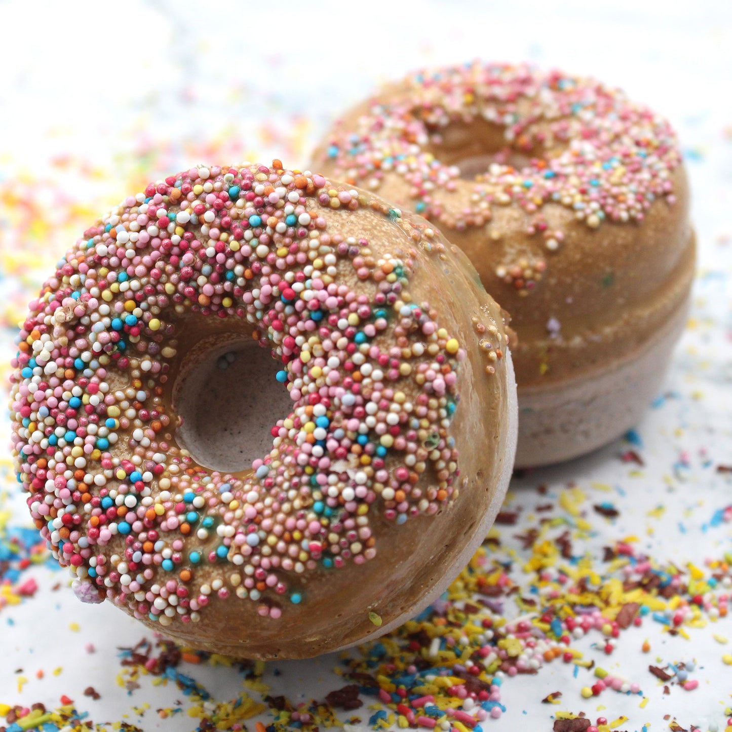 Toffee and Caramel Bath Donuts