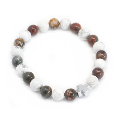 Gemstones Friendship Bracelets - Picasso Jasper & White Howlite