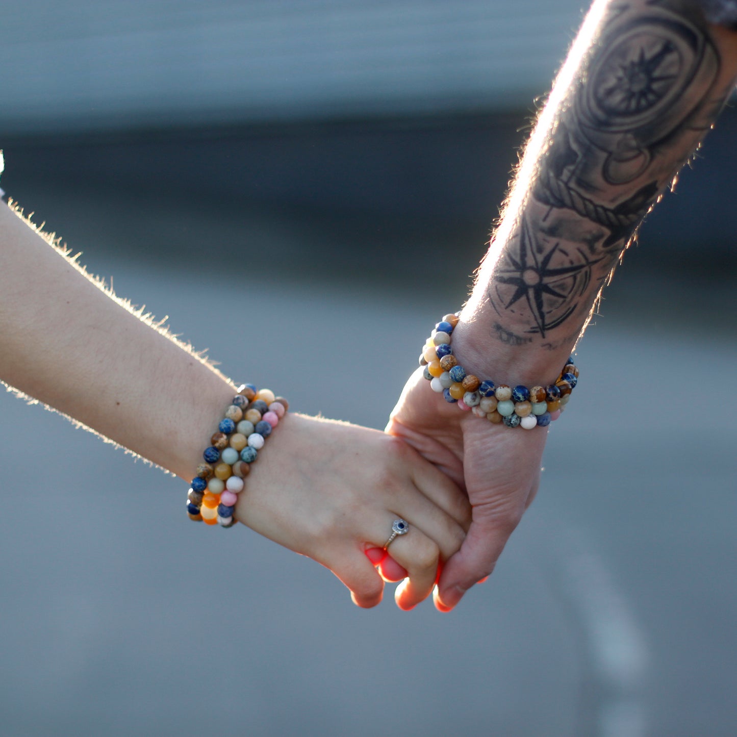 Gemstones Friendship Bracelets - Picasso Jasper & White Howlite