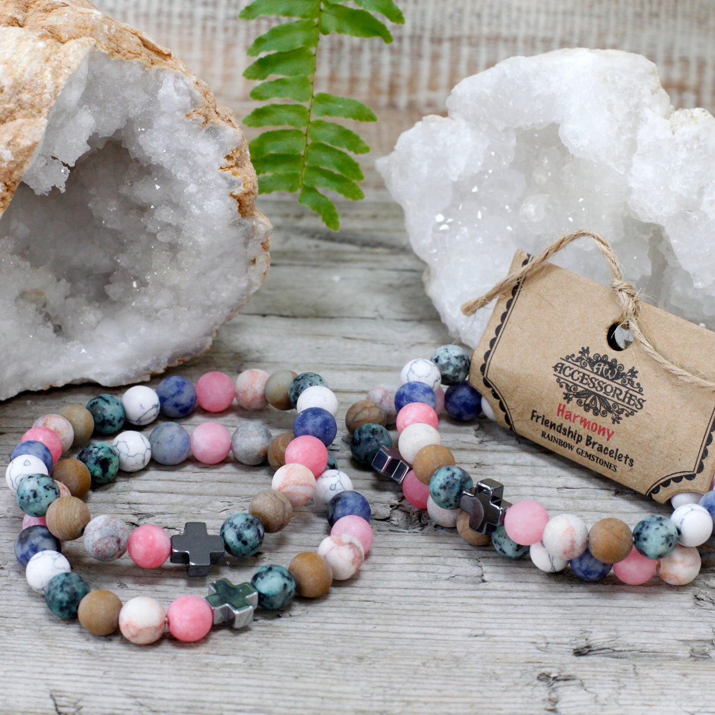 Gemstones Friendship Bracelets - Rainbow Gemstones