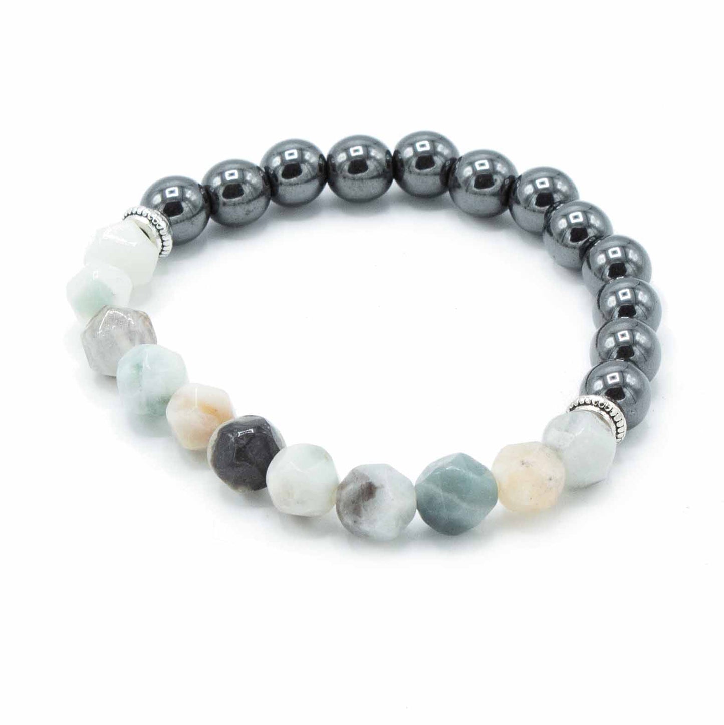 Faceted Gemstone Bracelet - Magnetic Mountain Jade