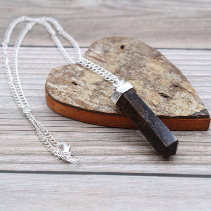 Gemstone Classic Point Pendant - Tiger Eye