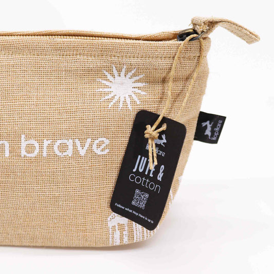 I am Brave Make-Up/Toiletry  Bag