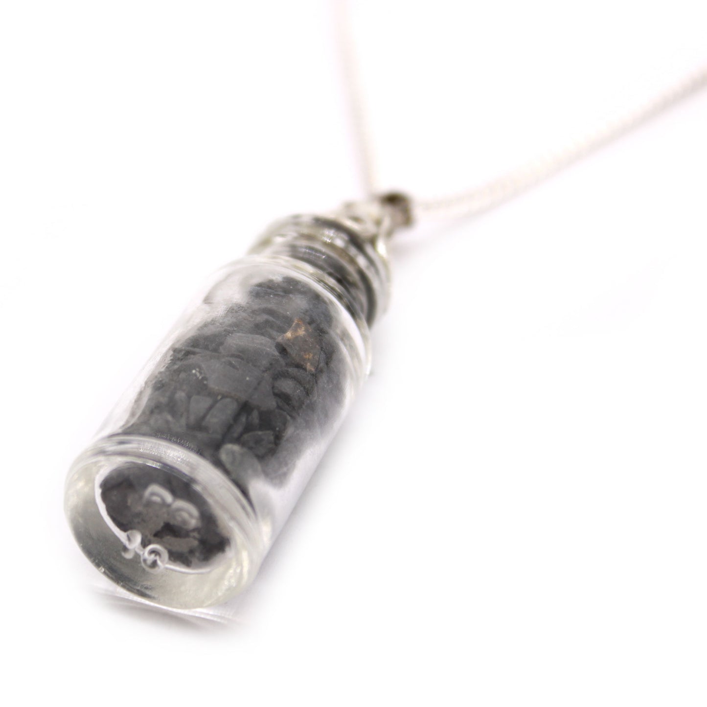 Bottled Gemstones Necklace - Black Onyx