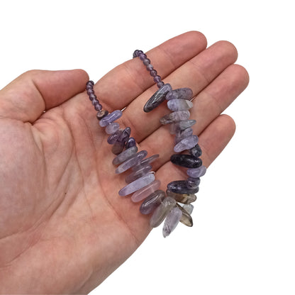 Longstone Gem Necklace - Amethyst