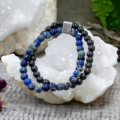 Magnetic Gemstone Bracelet - Sodalite