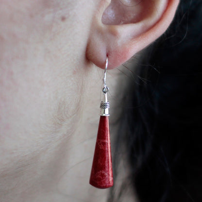 925 Silver Earrings - Long Teardrop