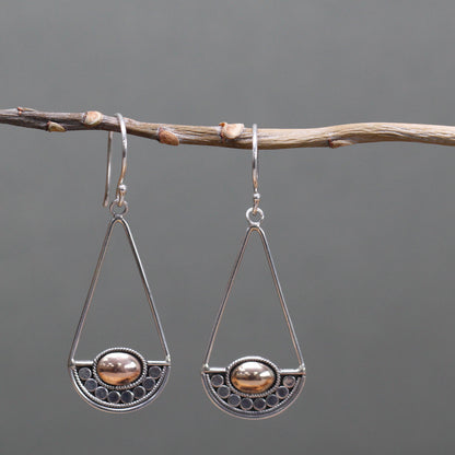 Silver & Gold Earring - Luna Balance