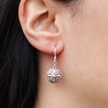 Silver & Gold Earring - Classic Round