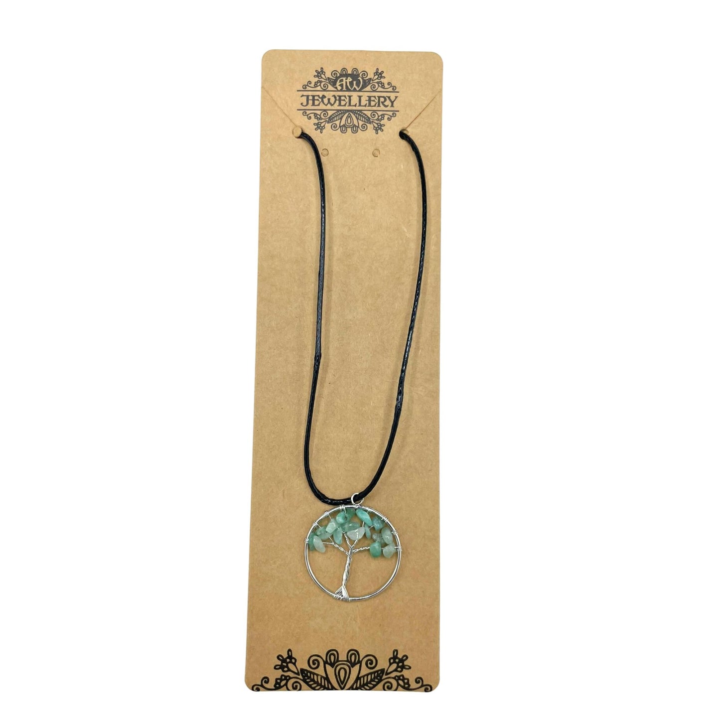 Tree of Life Pendant - Jade