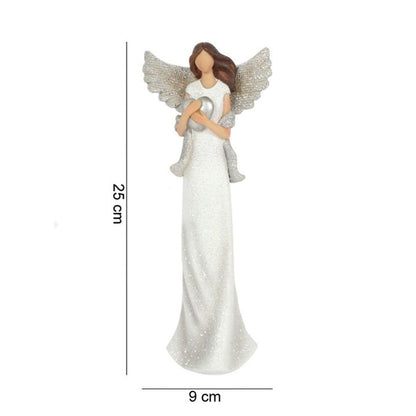 Amara Medium Glitter Angel Ornament