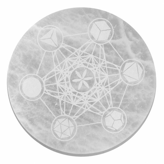 Charging Plate 18cm - Sacred Geometry