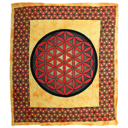 Flower of Life Cotton Wall Hanging