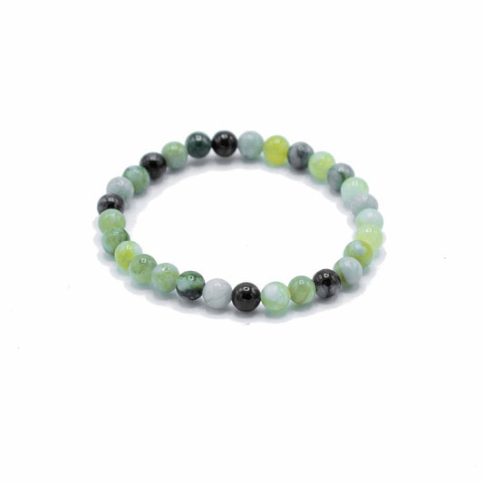 Olive Jade Gemstone Manifestation Bracelet