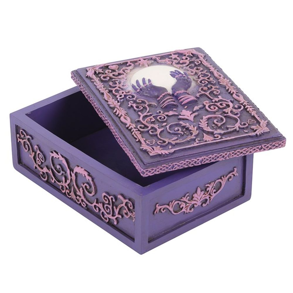 Mystical Crystal Ball Resin Storage Box Enchanting - Thesoulmindspirit