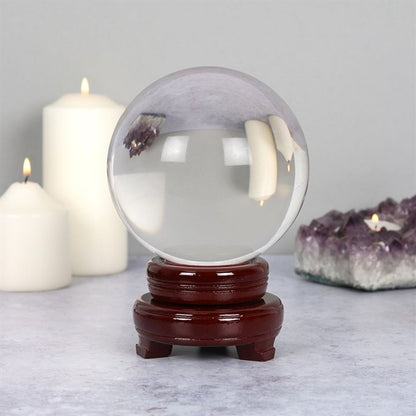 13cm Crystal Ball with Stand - Mystical Insights - thesoulmindspirit