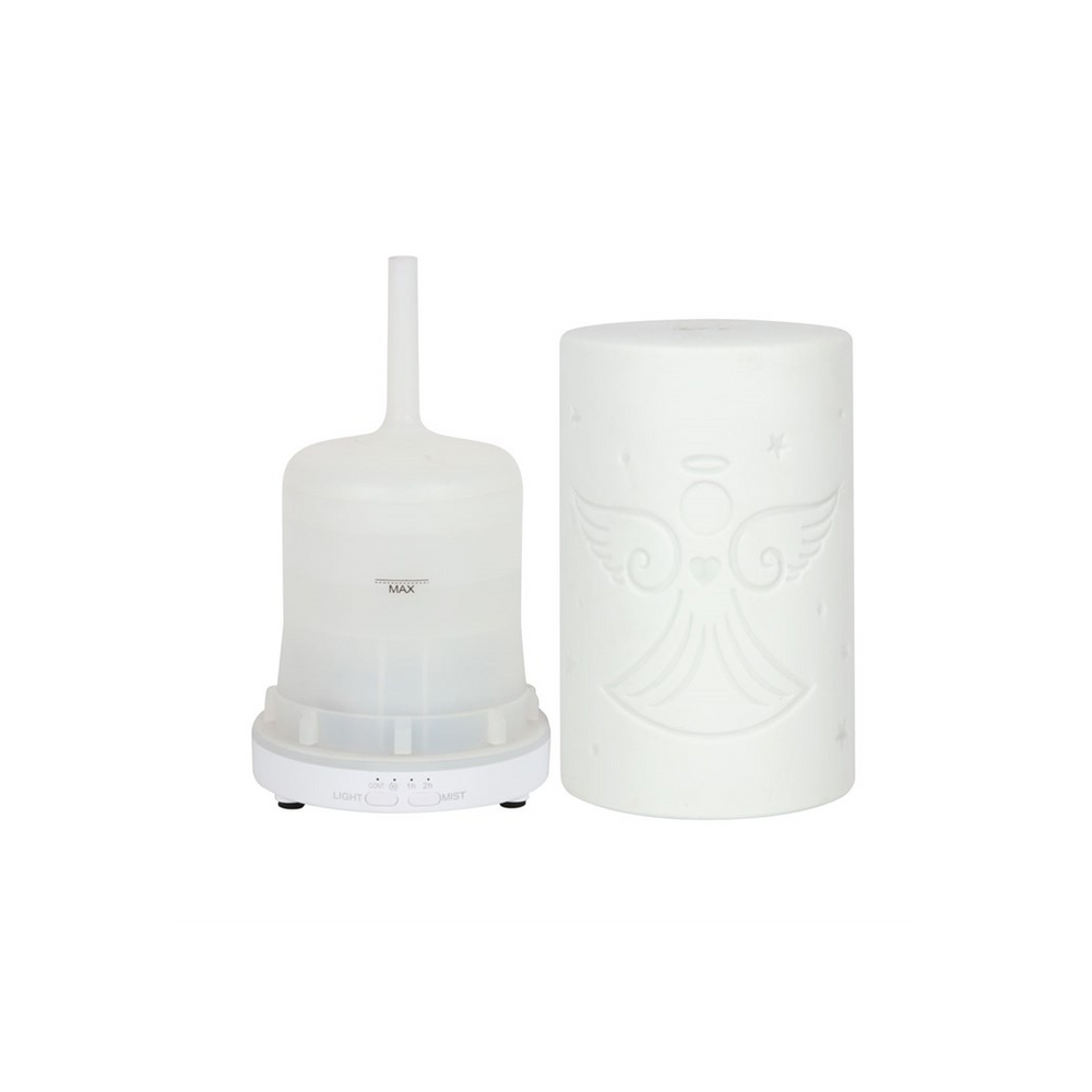White Ceramic Guardian Angel Electric Aroma - Thesoulmindspirit