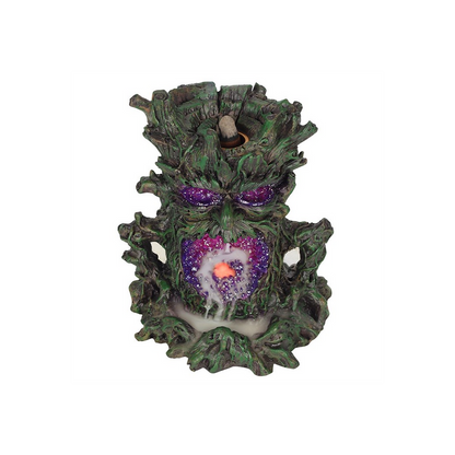 Dark Tree Man Backflow Incense Burner with Light - Thesoulmindspirit