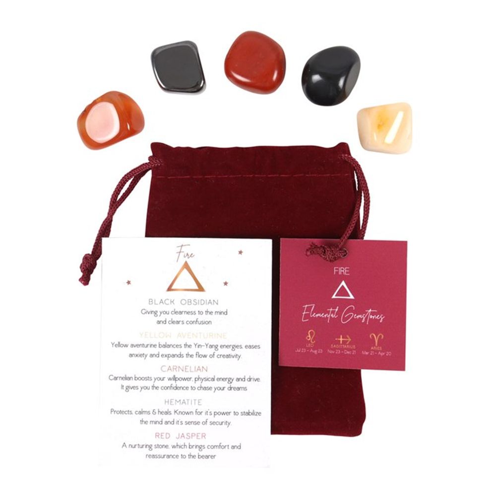 Fire Element Tumble Gemstone Set - Ignite Passion - Thesoulmindspirit