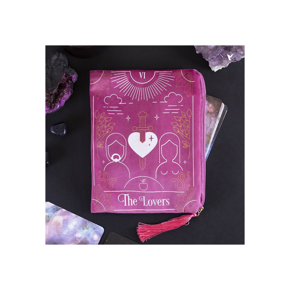 The Lovers Tarot Card Zippered Bag Stylish Tarot - Thesoulmindspirit