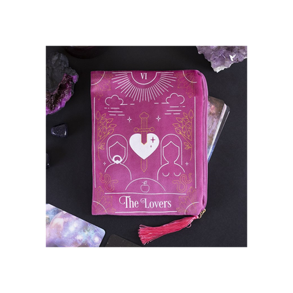 The Lovers Tarot Card Zippered Bag Stylish Tarot - Thesoulmindspirit