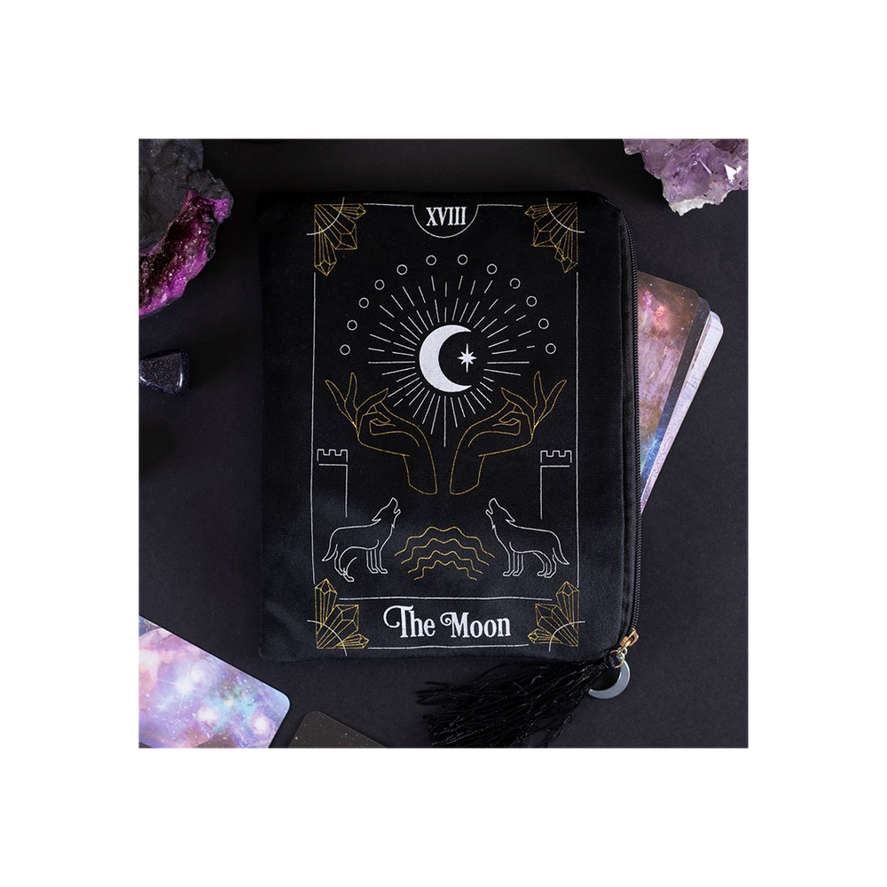 The Moon Tarot Card Zippered Bag design - Thesoulmindspirit