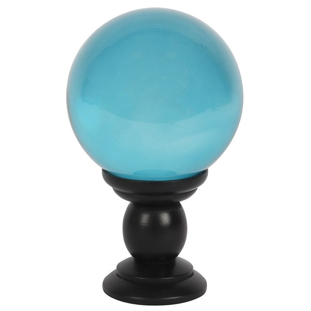 Large Teal Crystal Ball on Stand Mystical Elegance - Thesoulmindspirit