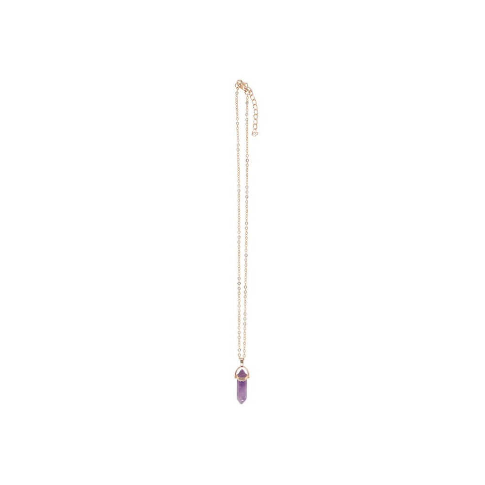 Amethyst Crystal Necklace Card Unearth the Power - thesoulmindspirit