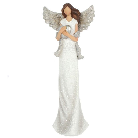 Amara Medium Glitter Angel Ornament Elevate decor - thesoulmindspirit