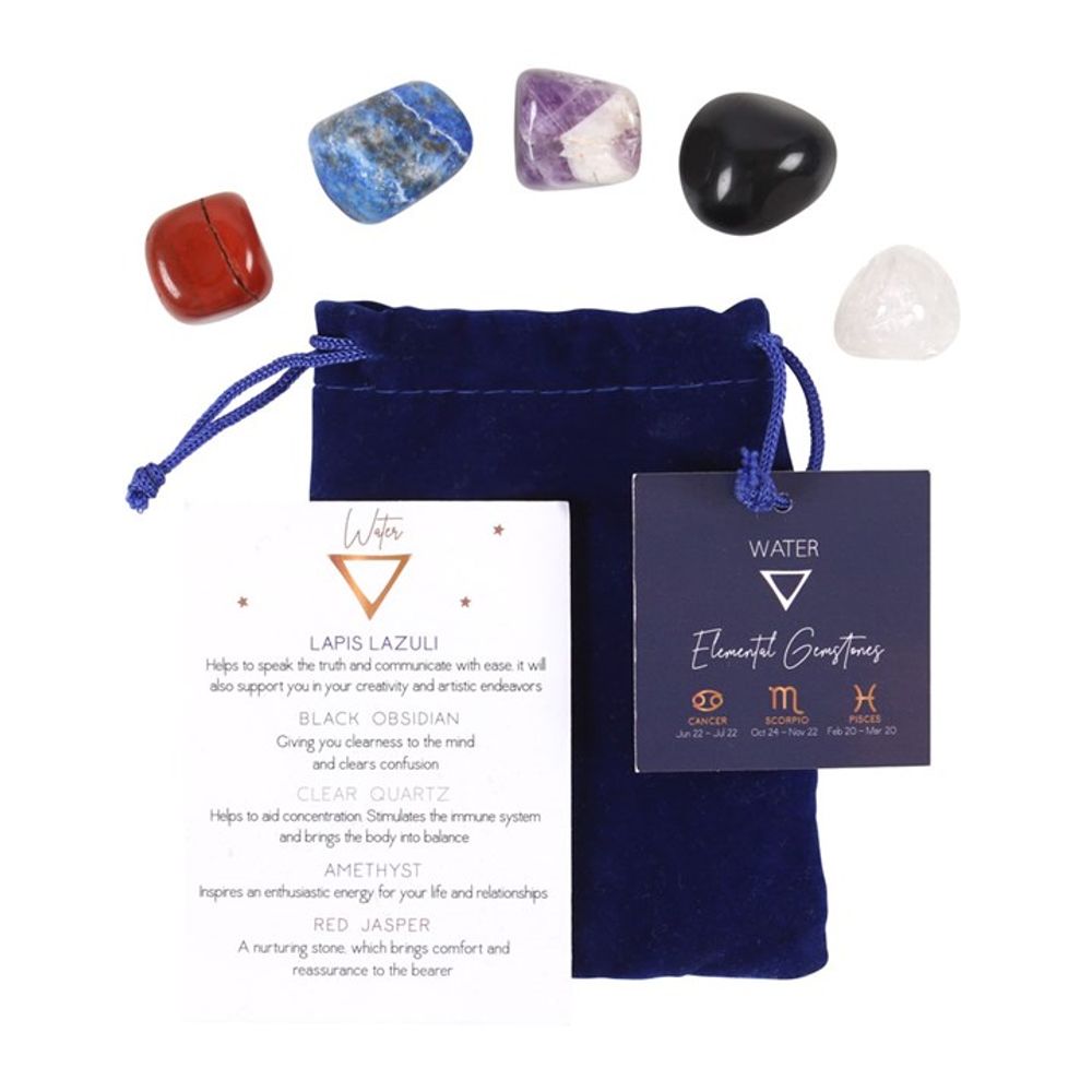 Water Element Tumble Gemstone Set Embrace - Thesoulmindspirit