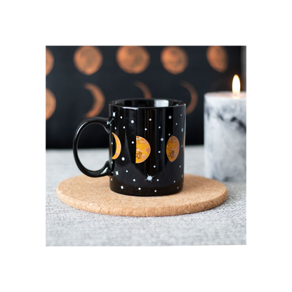 Moon Phases Ceramic Mug - Sip Celestial Harmony - Thesoulmindspirit 