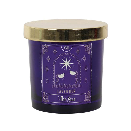 The Star Lavender Tarot Candle Illuminate Clarity - Thesoulmindspirit