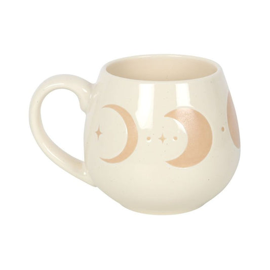 Moon Phase Rounded Mug - Sip in Celestial Style" available at Thesoulmindspirit