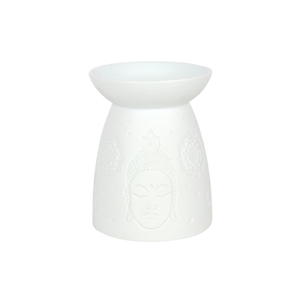 White Ceramic Buddha Face Oil Burner Home Ambiance - Thesoulmindspirit meta tags