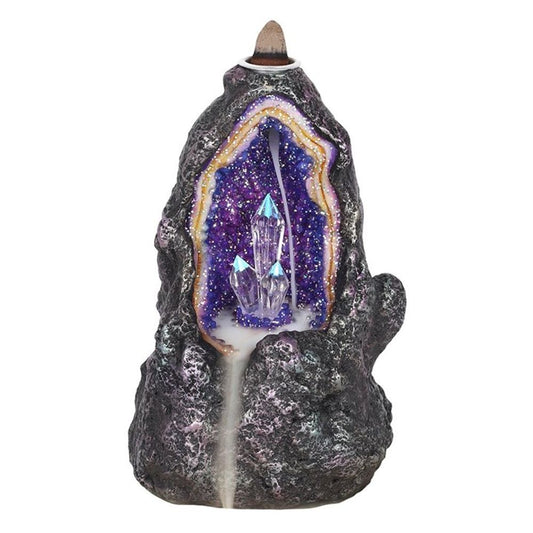 Glowing Crystal Cave Backflow Incense Burner - Thesoulmindspirit