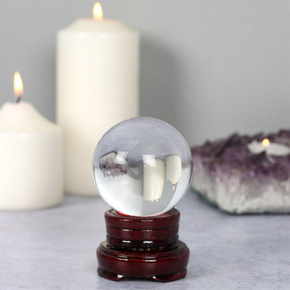 6cm Crystal Ball with Stand Mystical Divination - thesoulmindspirit