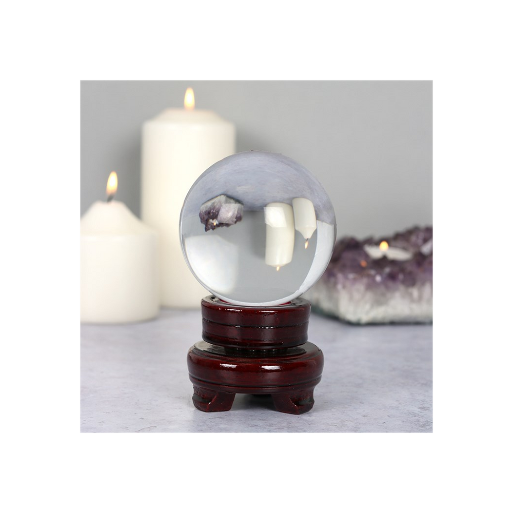 8cm Crystal Ball with Stand Enchanting Divination - thesoulmindspirit