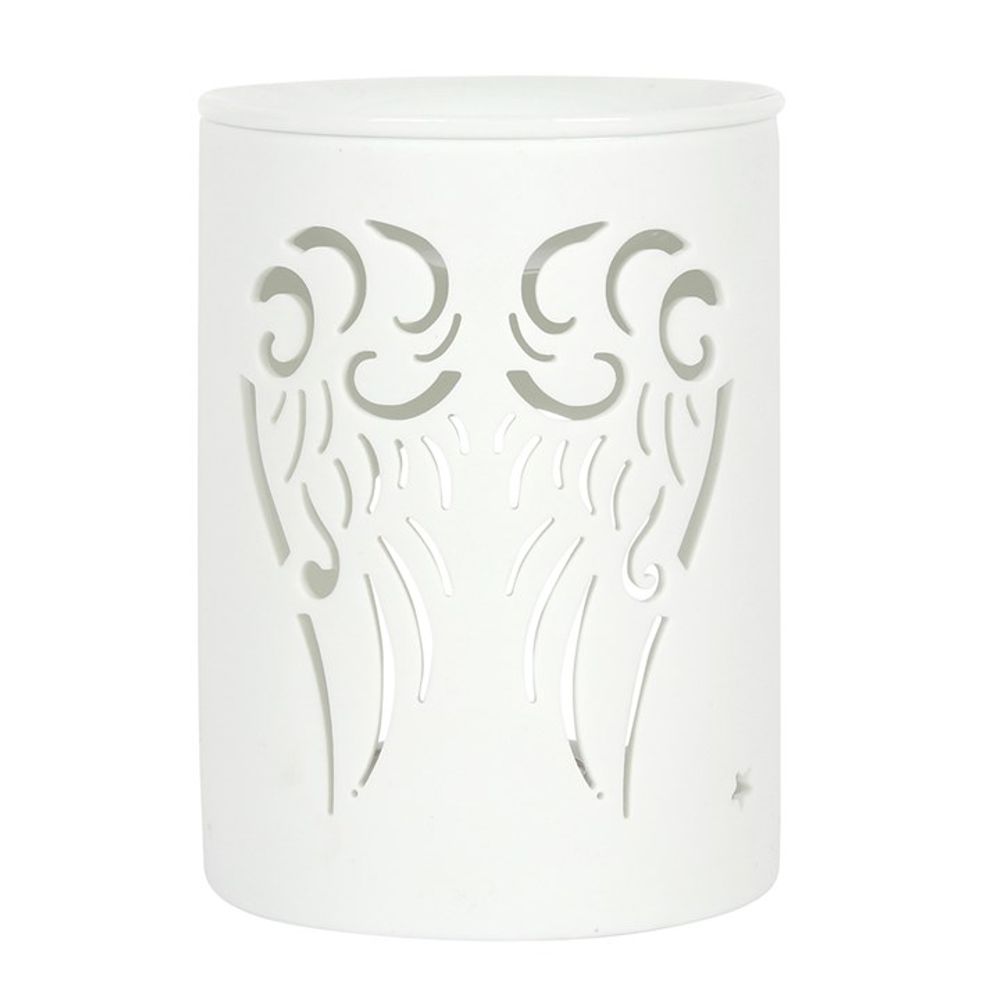 White Angel Wings Cut Out Oil Burner Home Ambiance - Thesoulmindspirit