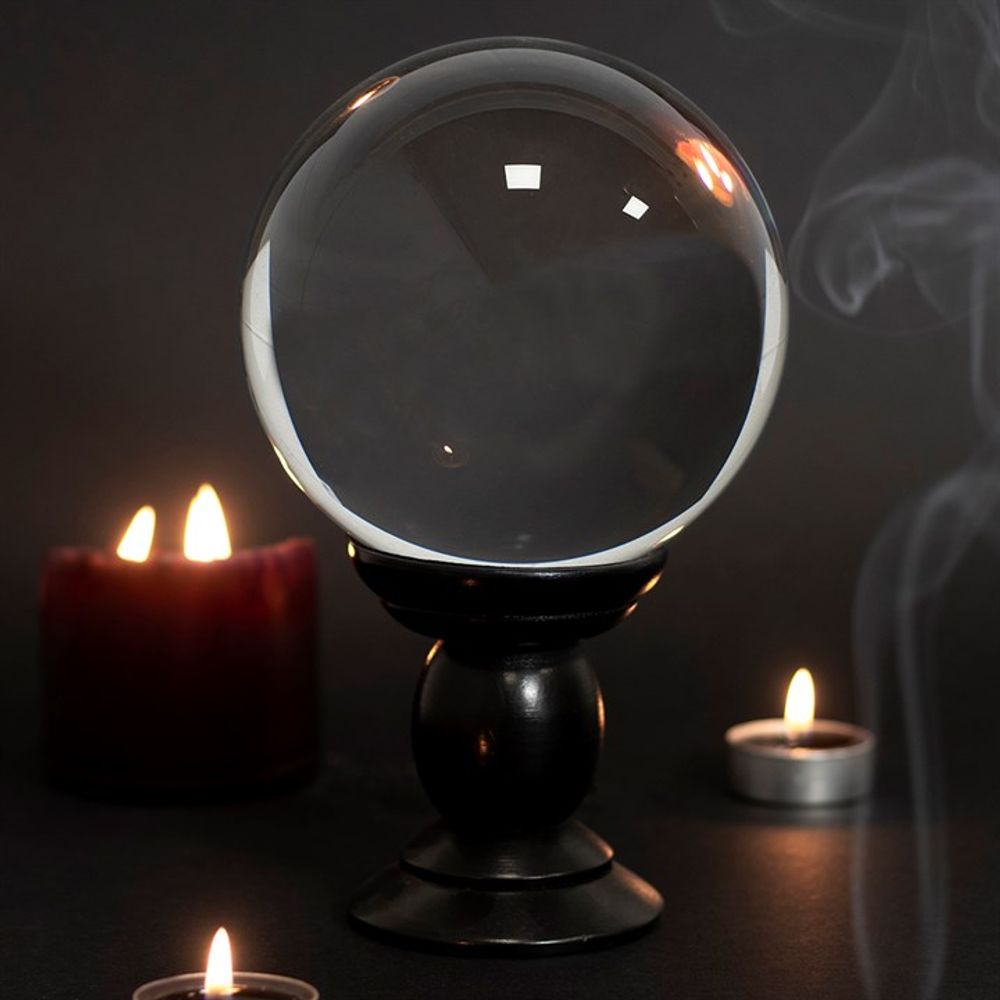 Large Clear Crystal Ball on Stand Captivating - Thesoulmindspirit