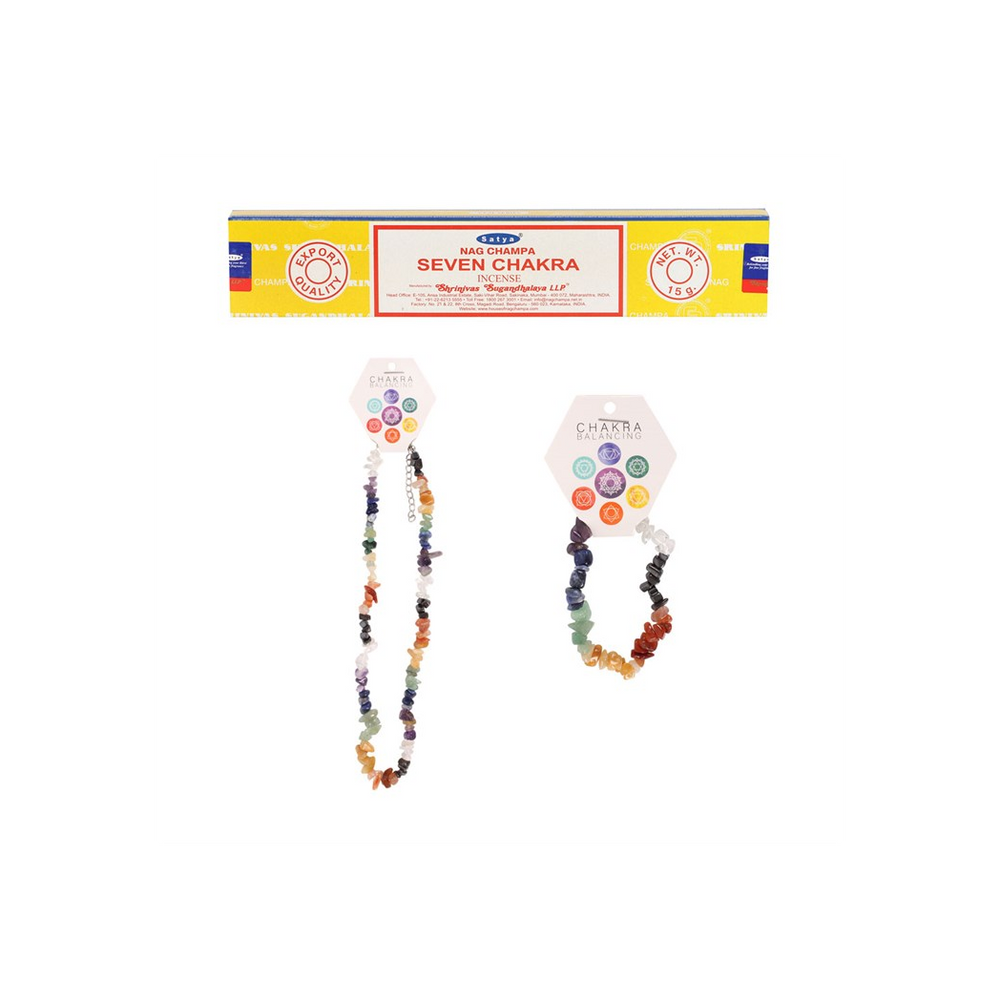Chakra Crystal Chip Jewellery Gift Set Radiate - Thesoulmindspirit