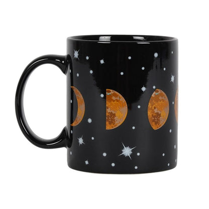 Moon Phases Ceramic Mug - Sip Celestial Harmony - Thesoulmindspirit 